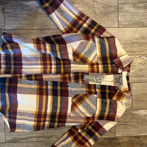 Plaid Button-Up Shirt